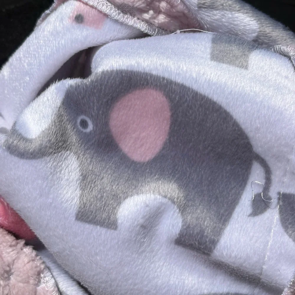 Upcycled Quilted Pink and Green Hoodie - Picture 8 of 8